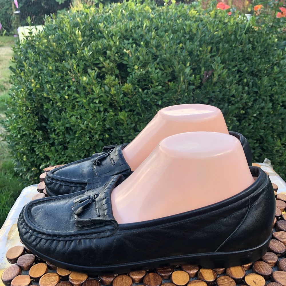SAS San Antonio Shoemakers Womens Moc Loafer Shoe Leather Kiltie Tassel Sz 7M
